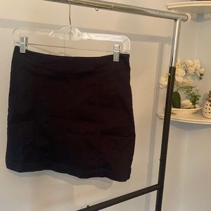 Dark blue denim bodycon skirt